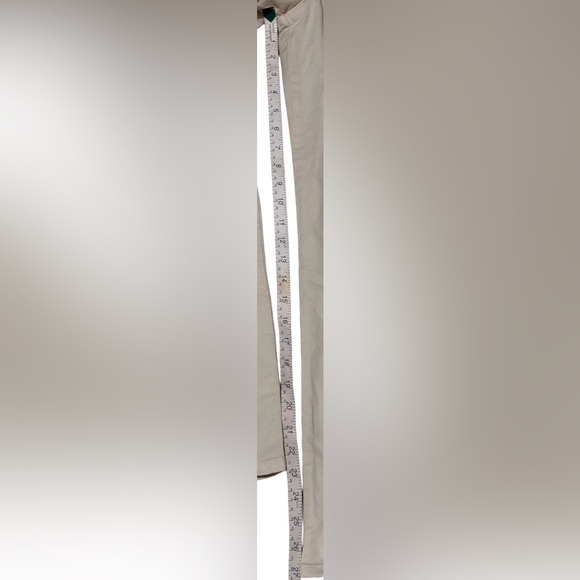 Good American Fit For Success Twill Palazzo Crop Jumpsuit in Ecru, Size: Large - Picture 13 of 14